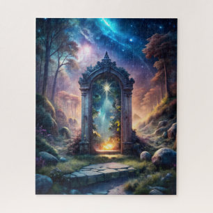 Fantasy Galaxy Portal – Mystical Doorway Jigsaw Puzzle