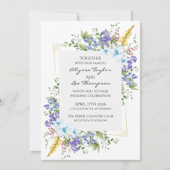 Fantasy Game wedding invitation  (Front)