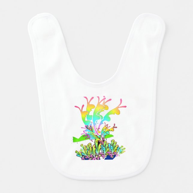 Fantasy Garden  Baby Bib (Front)