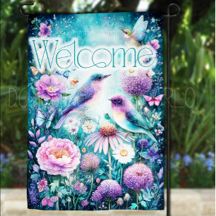 Fantasy Garden Flag, Fantasy Birds Garden Flag