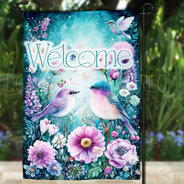 Fantasy Garden Flag, Fantasy Birds Garden Flag (Creator Uploaded)