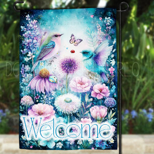 Fantasy Garden Flag, Fantasy Birds Garden Flag
