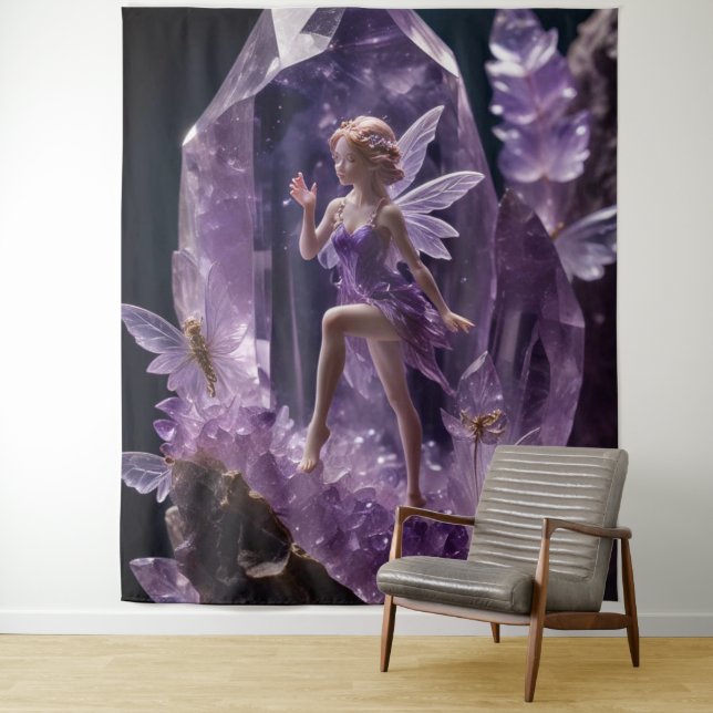 Fantasy Garden Jewel Amethyst Fairy Backdrop (In Situ)