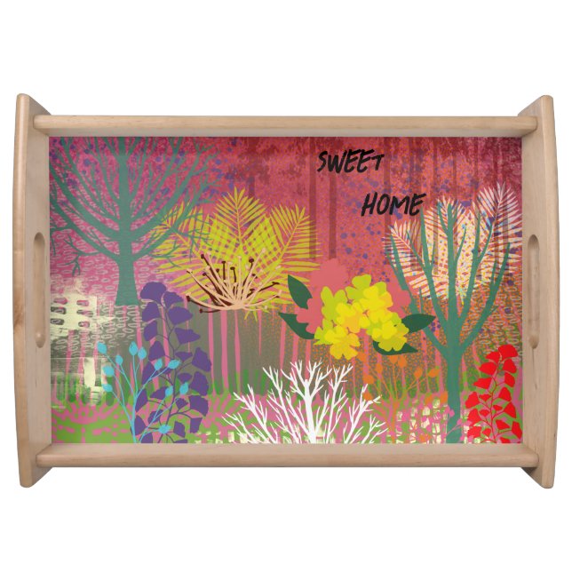 Fantasy Garden Serving Tray (Front)