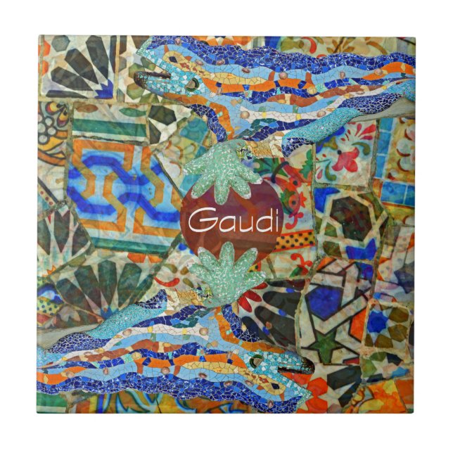Fantasy. Gaudi. Picture 1 Ceramic Tile (Front)
