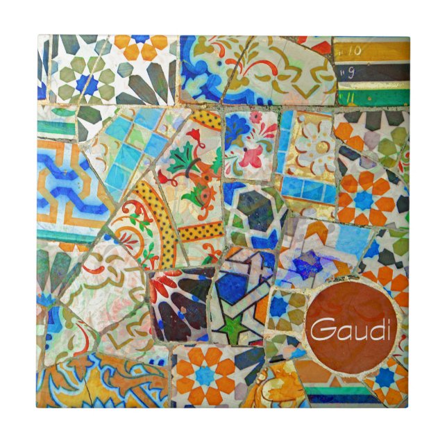 Fantasy. Gaudi. Picture 2 Ceramic Tile (Front)