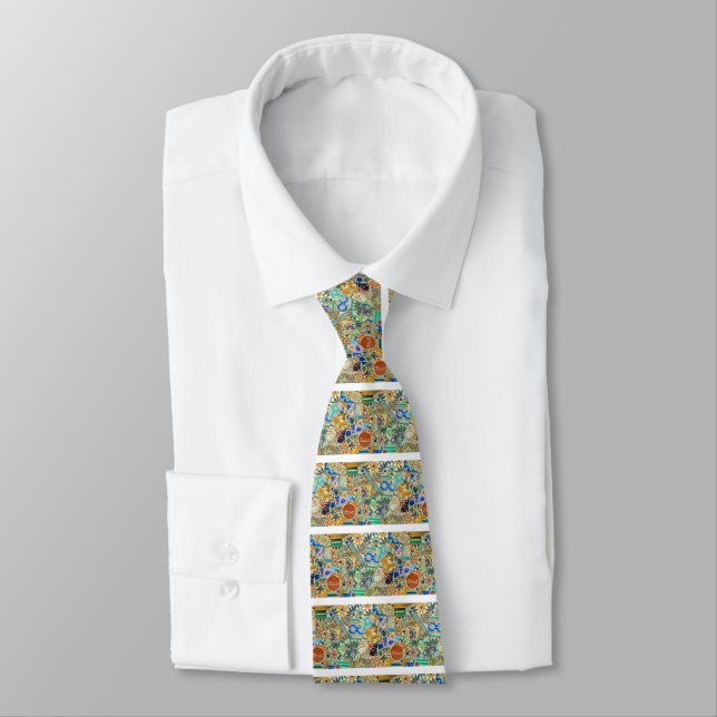 Fantasy. Gaudi. Picture 2 Neck Tie (Tied)