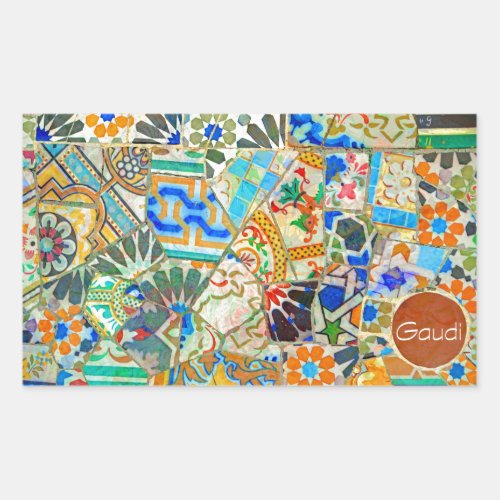 Fantasy Gaudi Picture 2 Rectangular Sticker