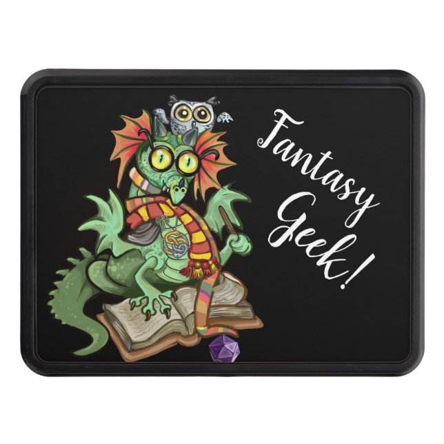 Fantasy Geek! Fan Dragon Hitch Cover (Front)