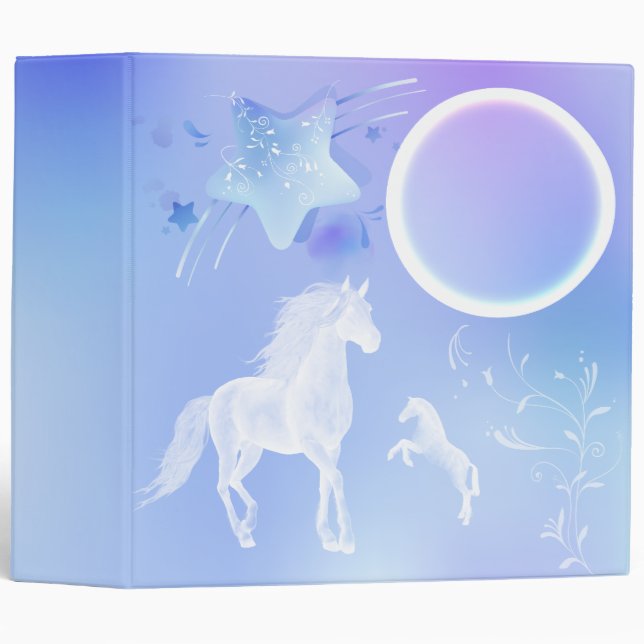Fantasy Ghost Horses Binder (Front/Spine)
