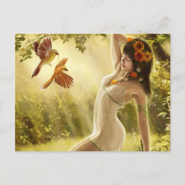Fantasy Girl Postcard (Front)