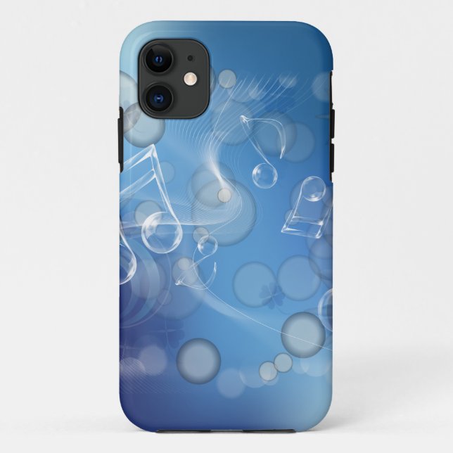 Fantasy Glass Music Notes Case-Mate iPhone Case (Back)