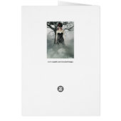 Fantasy goth female greeting card (Back)