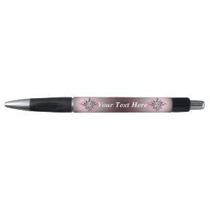 Fantasy Gothic Black Pink Sun Goddess Face Pen