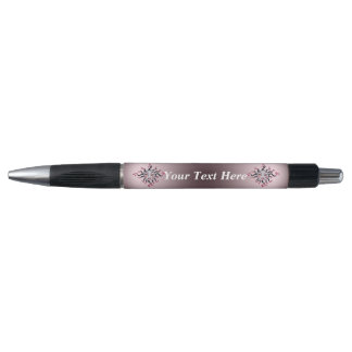 Fantasy Gothic Black Pink Sun Goddess Face Pen