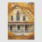 Fantasy Gothic-Revival Carpenter House Magnet Card (Front)