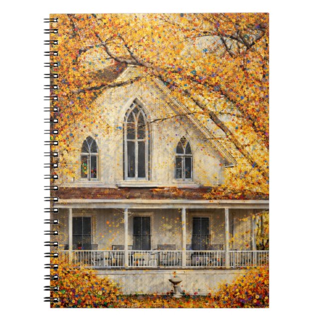 Fantasy Gothic-Revival Carpenter House  Notebook (Front)