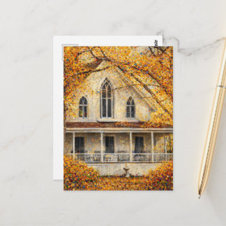 Fantasy Gothic-Revival Carpenter House  Postcard