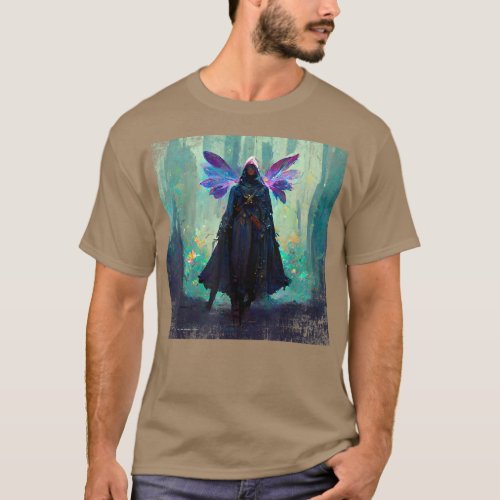 Fantasy Gothic Witch Fea Faery Mage Woods Fairy Ma T_Shirt