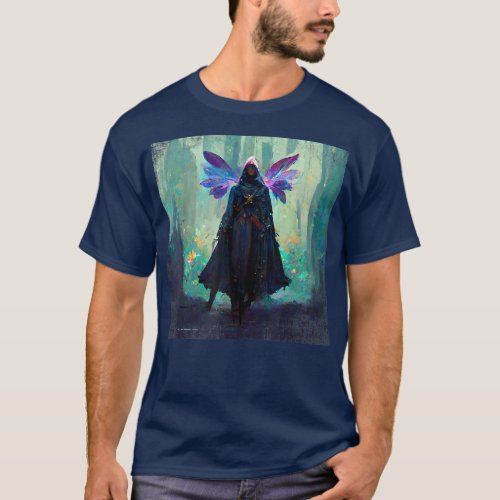 Fantasy Gothic Witch Fea Faery Mage Woods Fairy Ma T_Shirt