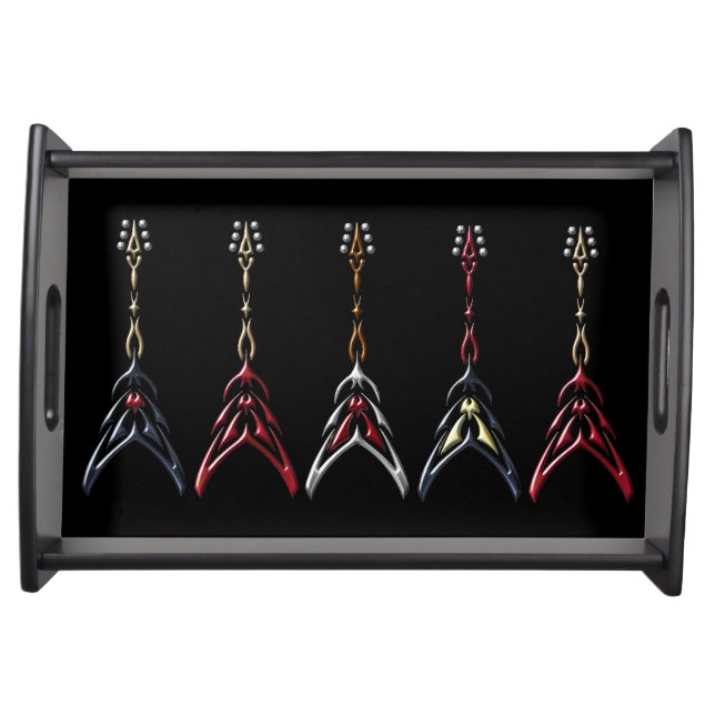 Fantasy Guitars Black Serving Tray (Front)