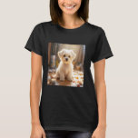 Fantasy Happy Maltese Puppy T-Shirt<br><div class="desc">Fantasy Happy Maltese Puppy</div>