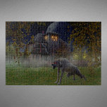 Fantasy haunted house and wolf jigsaw puzzle<br><div class="desc">Fantasy haunted house and wolf jigsaw puzzle. This puzzle isn't just a pastime; it's an experience. Dive into the story of the haunted house and the wolf.</div>