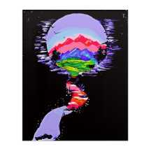 "Fantasy Haven" Acrylic Hand Painting