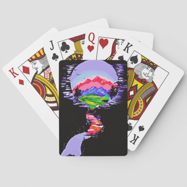 "Fantasy Haven Poker Cards (Back)