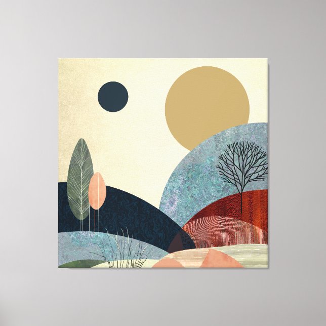 Fantasy Hills Landscape Canvas Print (Front)