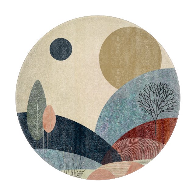 Fantasy Hills Landscape Cutting Board (Front)