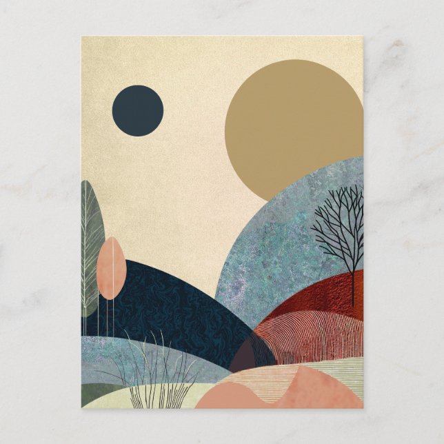 Fantasy Hills Landscape Postcard (Front)