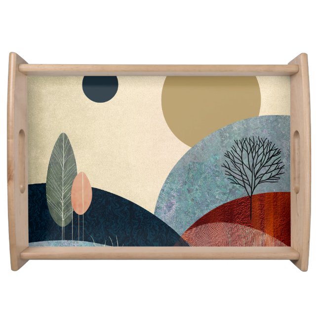 Fantasy Hills Landscape Serving Tray (Front)