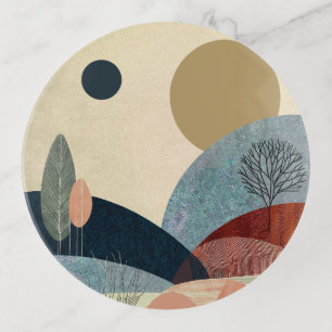 Fantasy Hills Landscape Trinket Tray