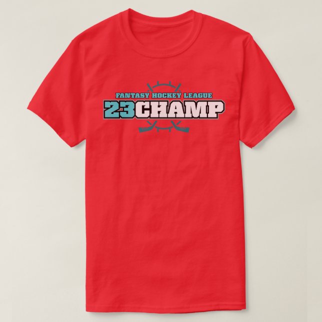 Fantasy Hockey 2023 Champion ALT T-Shirt (Design Front)