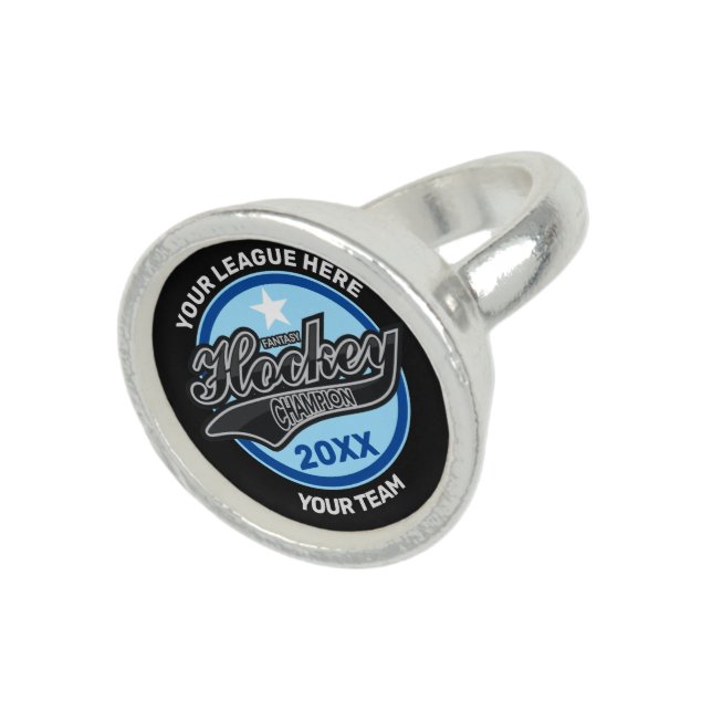 Fantasy Hockey Champion Swash Ring (Top)