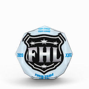 Fantasy Hockey League Champion -- FHL Logo Acrylic Award