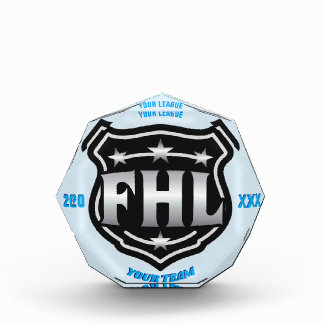 Fantasy Hockey League Champion -- FHL Logo Acrylic Award