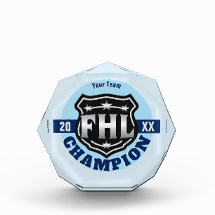 Fantasy Hockey League Champion -- FHL Logo Acrylic Award