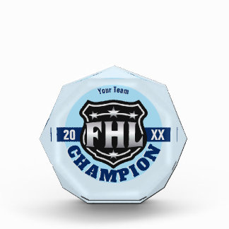 Fantasy Hockey League Champion -- FHL Logo Acrylic Award