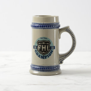 Fantasy Hockey League Champion -- FHL Logo Beer Stein
