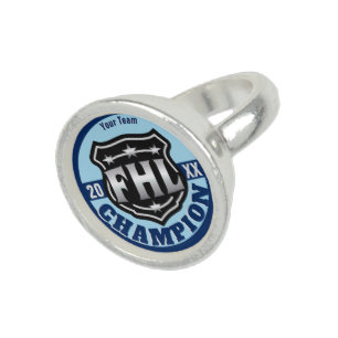 Fantasy Hockey League Champion -- FHL Logo Ring