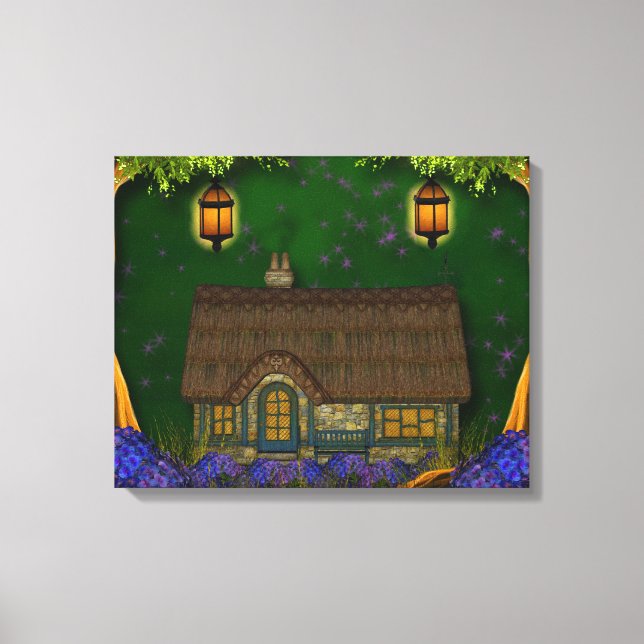 Fantasy Home Wrapped Canvas Print (Front)