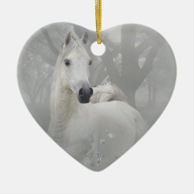 Fantasy Horse Ceramic Ornament (Front)