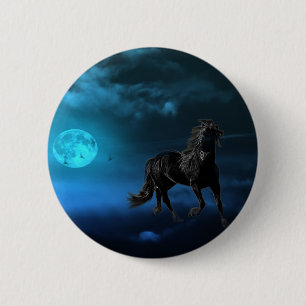 Fantasy horse pinback button