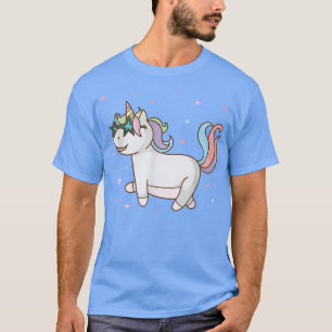 Fantasy Horse Unicorn with Star Glasses  T-Shirt