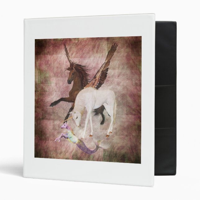Fantasy Horses 3 Ring Binder (Front/Inside)