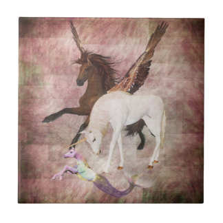 Fantasy Horses Ceramic Tile