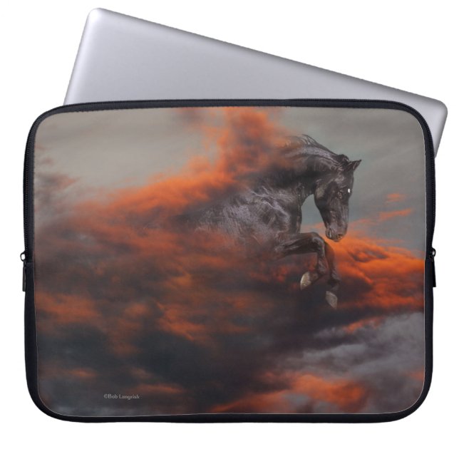 Fantasy Horses: Clouds Laptop Sleeve (Front)