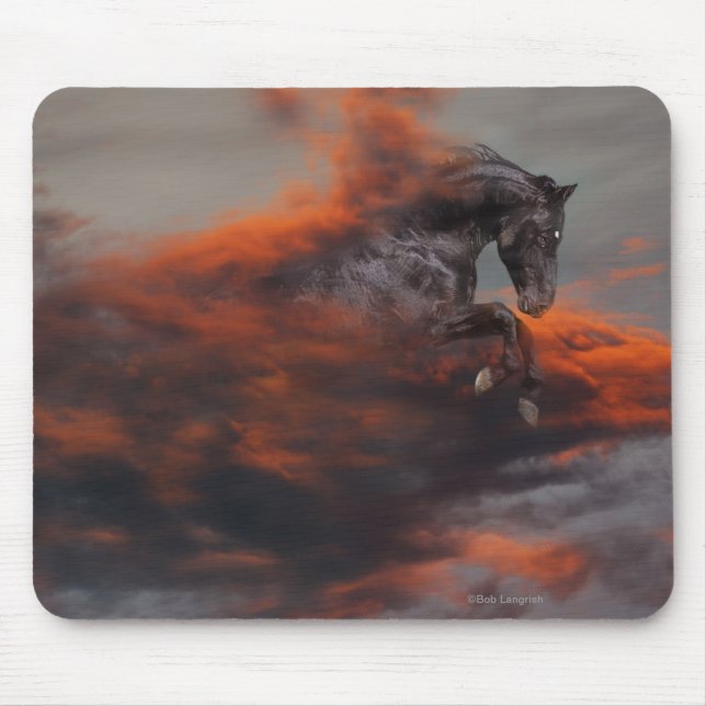 Fantasy Horses: Clouds Mouse Pad (Front)
